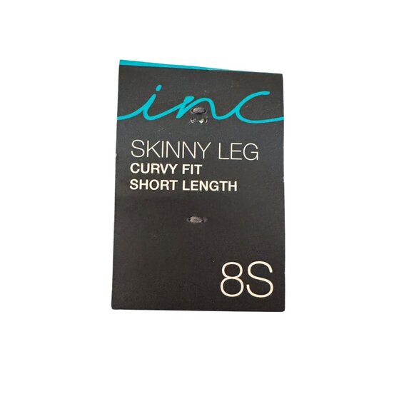 INC Womens Skinny Jeans 8S Curvy Fit Blue Dark Wash Mid Rise Stretch Denim - Picture 6 of 7